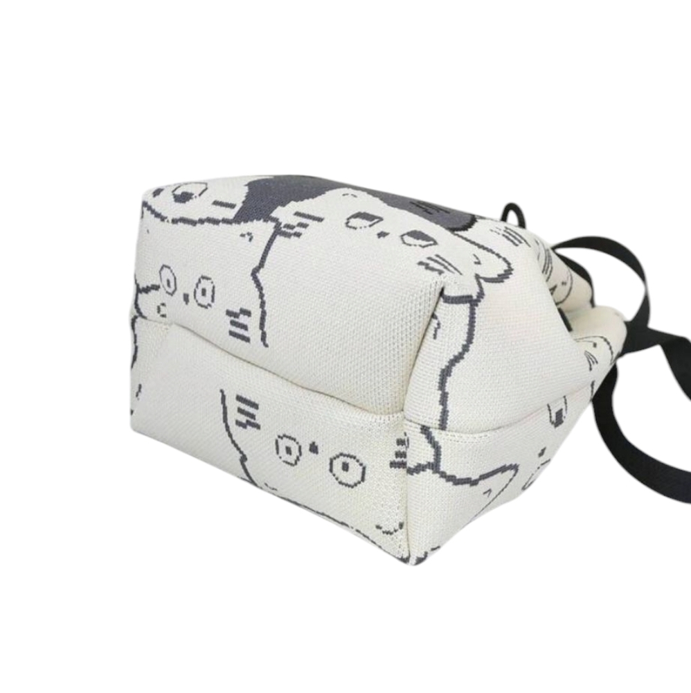 Cat Print Drawstring Bag - Picture 3 of 6